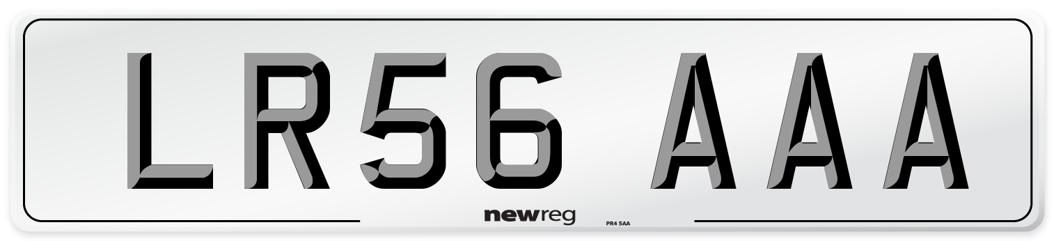 LR56 AAA Number Plate from New Reg